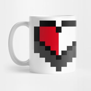 8 bit gamers heart Mug